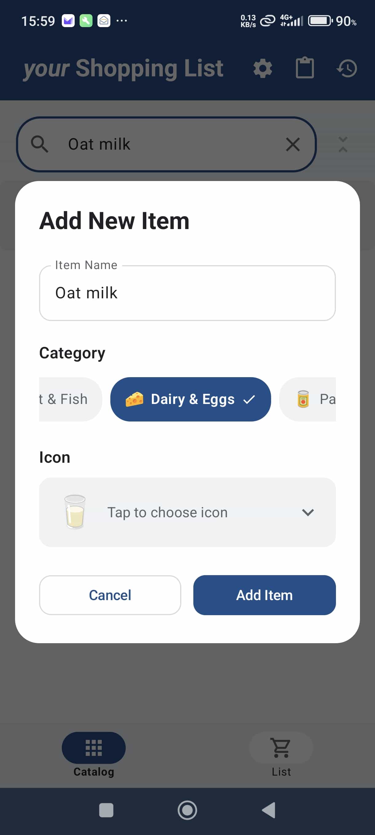 Creating a custom item